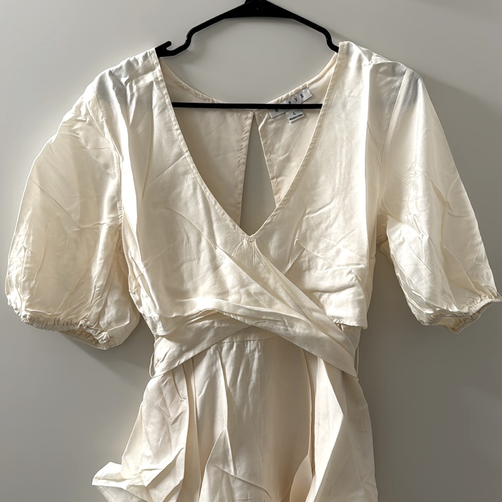 Audree Ruffle Linen Romper NEW 🏷️ - Picture 7 of 7